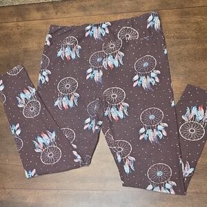 LuLaRoe Women's Leggings with Dreamcatcher Design